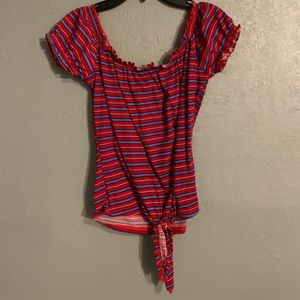 cute red and blue tee